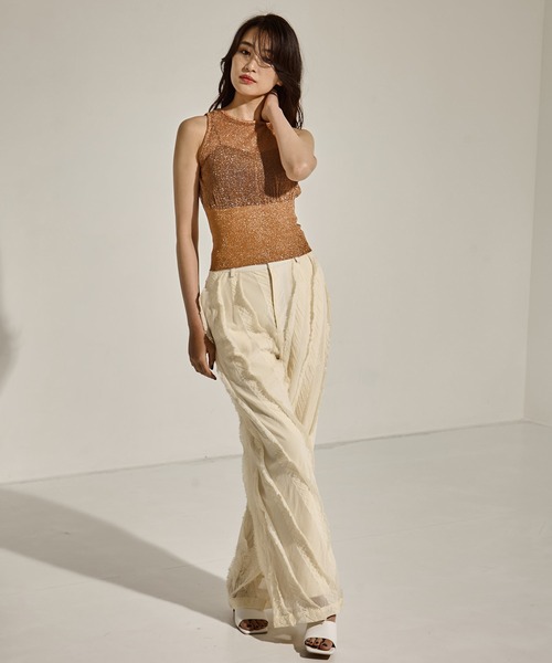 「TAN/タン」SHINY 2PIECES TOPS/シャイニー２ピーストップス レディース TAN 「TAN/タン」SHINY 2PIECES TOPS/シャイニー2ピース