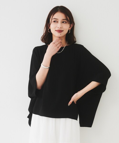 tシャツ 「UVカット/接触冷感/吸水速乾/ストレッチ性」ドルマンプルオーバー レディース UNTITLED tシャツ 「UVカット/接触冷感/吸水速乾/ストレッチ性