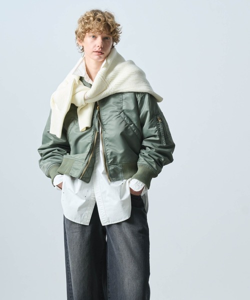 GRANCY ma-1 カーキ 大人向けサイズあり】【リバーシブル】MA-1(S