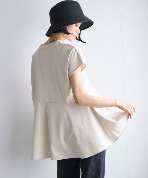 「UNFILO」 半袖カットソー LARGE グレー レディース