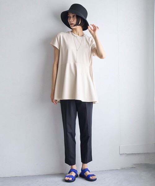 「UNFILO」 半袖カットソー LARGE グレー レディース