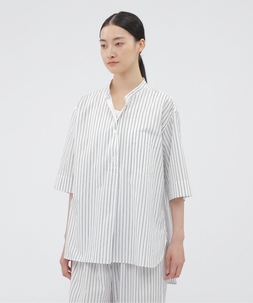 ブラウス シャツ TICKING STRIPE PJ SHIRT レディース
