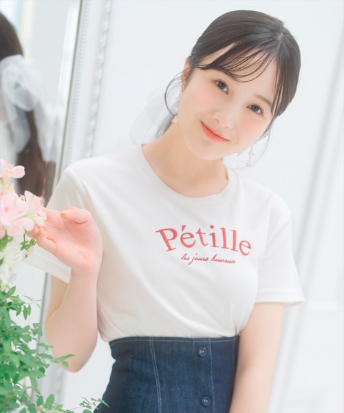 tシャツ PetilleクルーネックTシャツ レディース