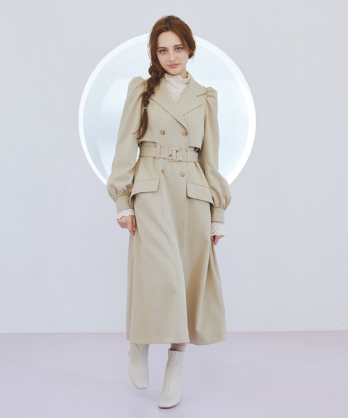 新品未使用 ディーゼル トレンチコート ベージュ L 新作 今期 REDYAZEL（レディアゼル） トレンチコート FREE ベージュ レディース