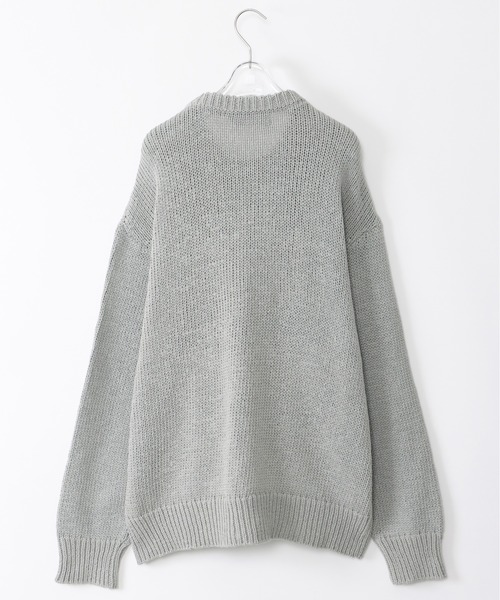 neonsign ナンバリングコットンニット　ブラック　46M neonsign ナンバリングコットンニット ブラック 46M NEON SIGN