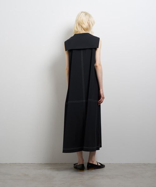 LANVIN en Bleu ワンピース セーラーカラーフレアワンピース