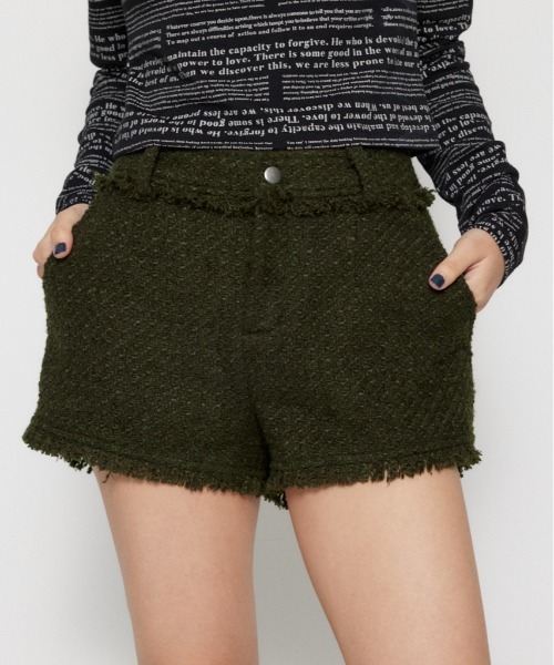 LAGUA GEM（ラグアジェム） パンツ TWEED COMPACT ショートパンツ