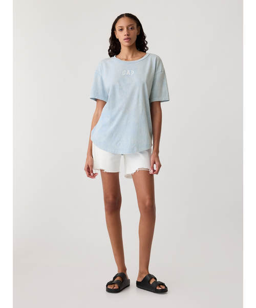「GAP」 半袖Tシャツ S ブラック レディース