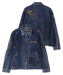 AVIREX デニムジャケット AVIREX（アヴィレックス） デニムジャケット gジャン LEATHER PATCH
