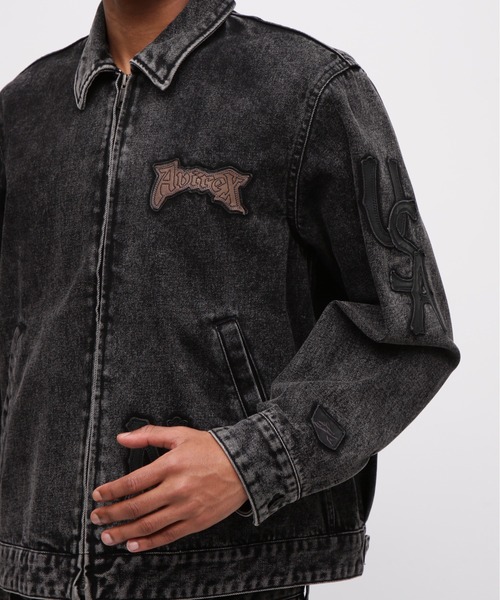 AVIREX　アヴィレックス　デニムジャケット　Gジャン AVIREX デニムジャケット gジャン LEATHER PATCH DENIM JACKET