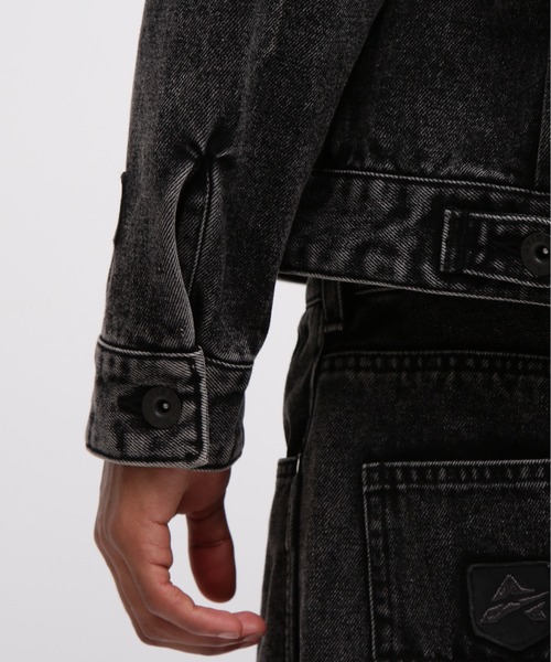 AVIREX（アヴィレックス） デニムジャケット gジャン LEATHER PATCH