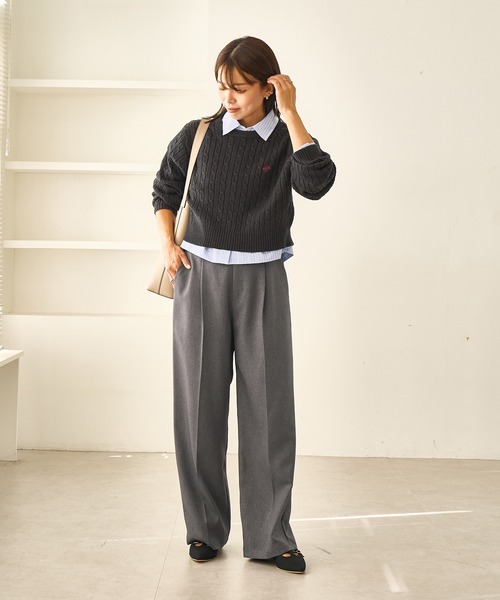 ROPE' PICNIC（ロペ ピクニック） スラックス パンツ 「WEB限定・丈