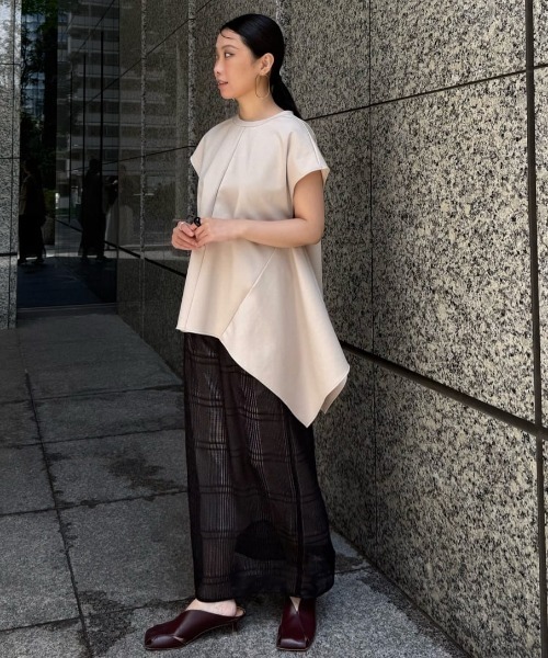 ADORE(アドーア) 七分袖カットソー サイズ38 M レディース美品  - 白 ADORE（アドーア） tシャツ ハイテンションポンチカットソー
