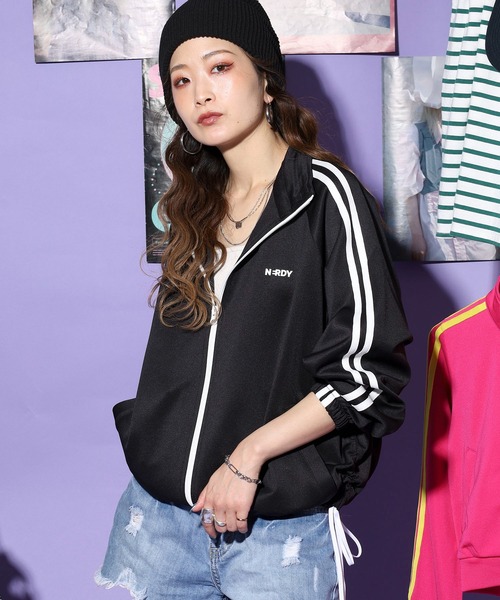 ☆美品☆ NERDY　ノルディー　XS ジャージ　セットアップ　上下　ロゴテープ ☆NERDY☆Denim Hoodie Track Set☆大人気☆ (NERDY