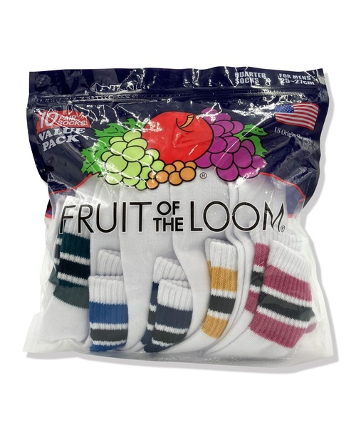 FRUIT OF THE LOOM（フルーツオブザルーム） 靴下 FTL 10P クオーター