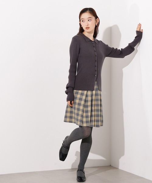 スカート n N.Natural Beauty Basic スカート チェックミニスカート