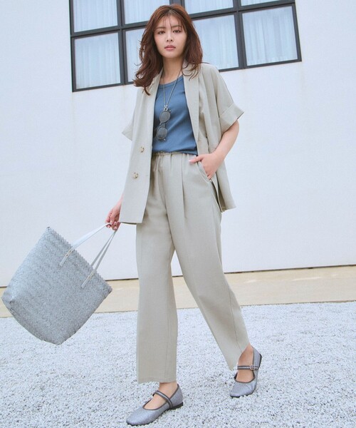 「ANY」 テーラードジャケット F ネイビー レディース_画像5