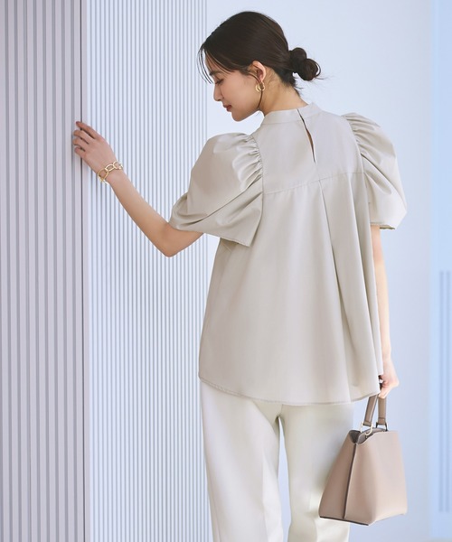 「RUIRUE BOUTIQUE」 半袖ブラウス M グリーン レディース_画像9