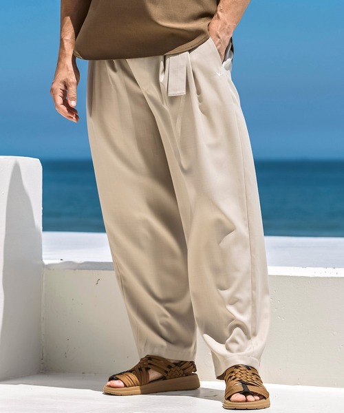 ワイドパンツ スラックス メンズの画像