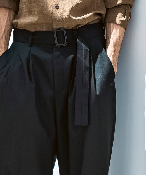 ワイドパンツ スラックス メンズの画像