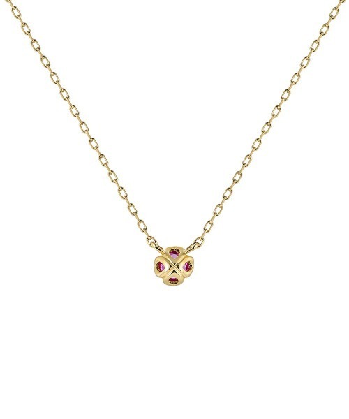 4℃（ヨンドシー） ネックレス 「7月誕生石」 K10イエローゴールド 一粒 