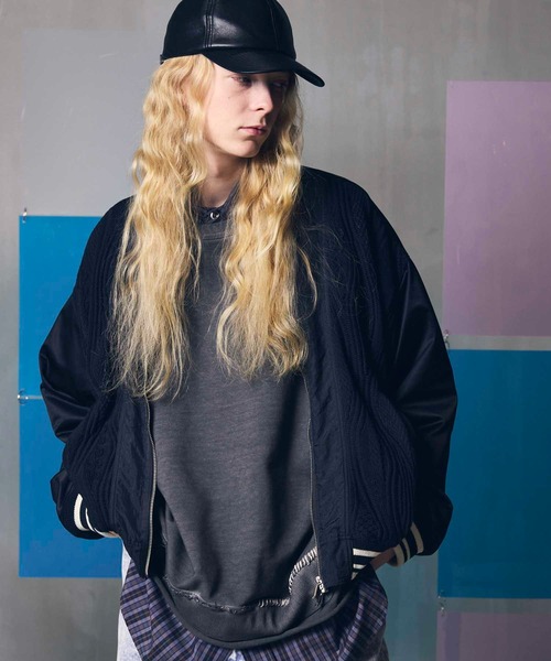 MAISON SPECIAL（メゾンスペシャル） ジップアップブルゾン 1 ブラック