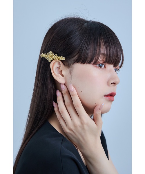 niana（ニアナ） ヘアクリップ フラワービーズバレッタ ヘア