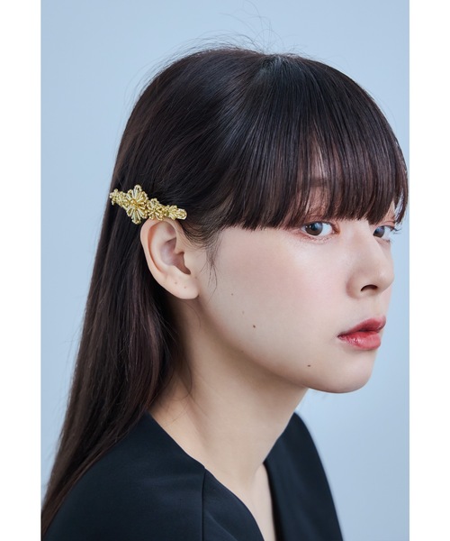 niana（ニアナ） ヘアクリップ フラワービーズバレッタ ヘア