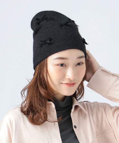 BEAMS HEART（ビームス ハート） ニット帽 ニットキャップ リボン