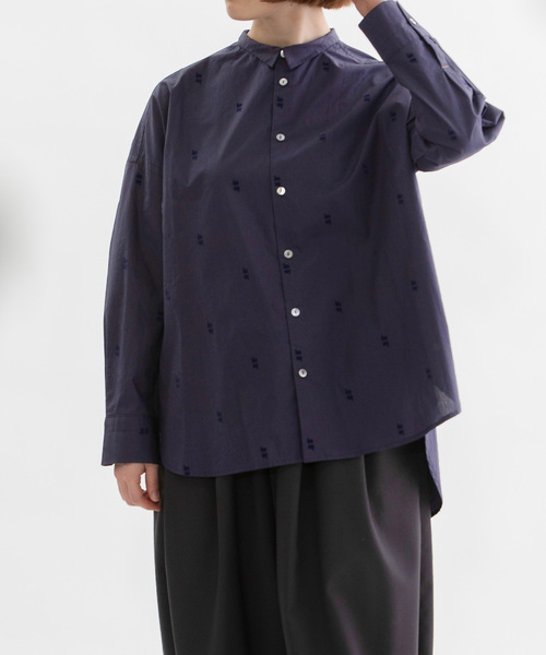 ノップドゥノッド（nop de nod）/フロッキースワンブロードシャツ nop de nod（ノップドゥノッド） ブラウス シャツ フロッキースワン