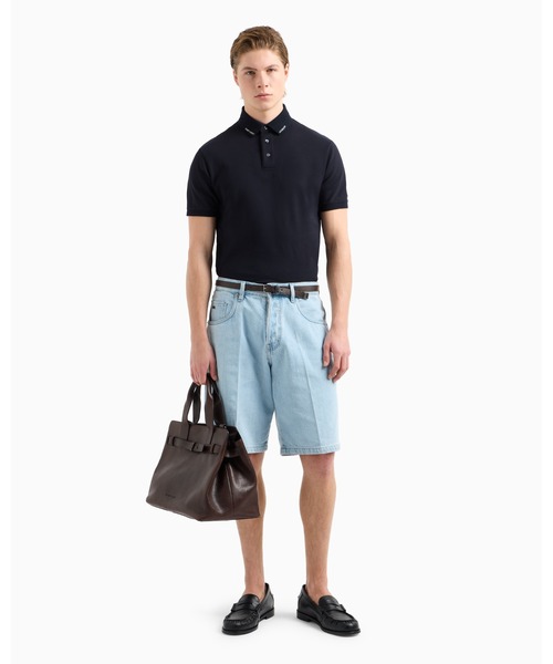 EMPORIO ARMANI 「EMPORIO ARMANI」 半袖ポロシャツ MEDIUM ネイビー 