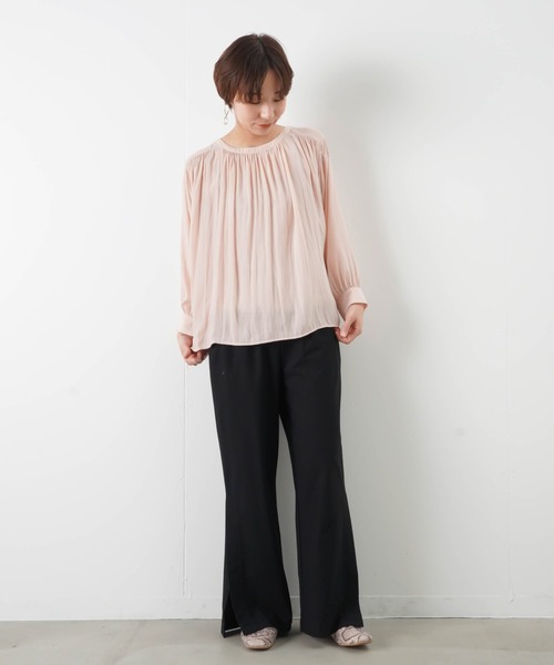 「malla」 7分袖ブラウス FREE ライトベージュ レディース_画像4