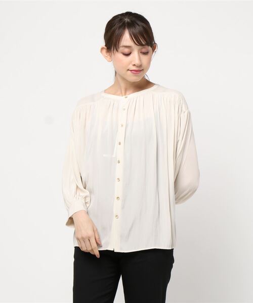 「malla」 7分袖ブラウス FREE ライトベージュ レディース_画像9