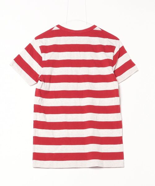 「DEUS EX MACHINA」 ボーダー柄半袖Tシャツ X-SMALL レッド レディース_画像2