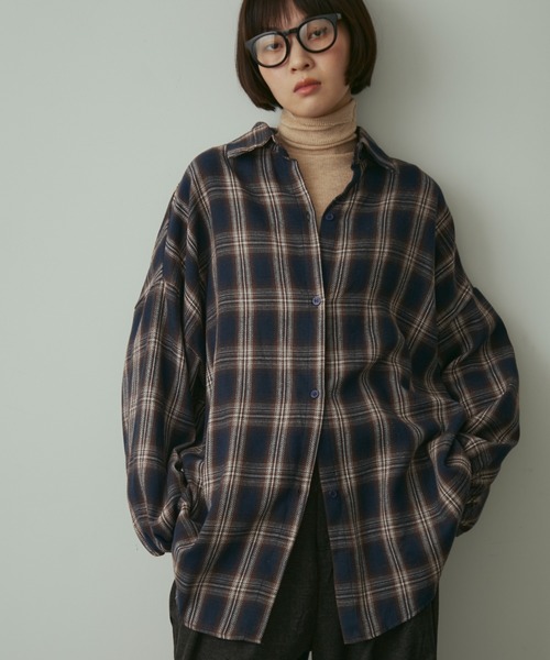 full/fill. ブラウス シャツ over check shirt / オーバーチェック