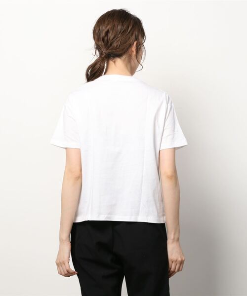 「Champion」 半袖Tシャツ MEDIUM ブラック レディース_画像6