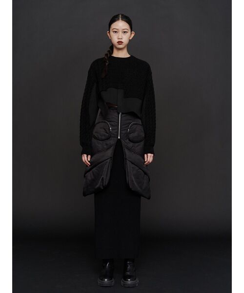 【美品】UN3D. パーツドッキングボリュームスカート UN3D.（アンスリード） スカート BODY BAG DOCKING SKIRT / ボディー