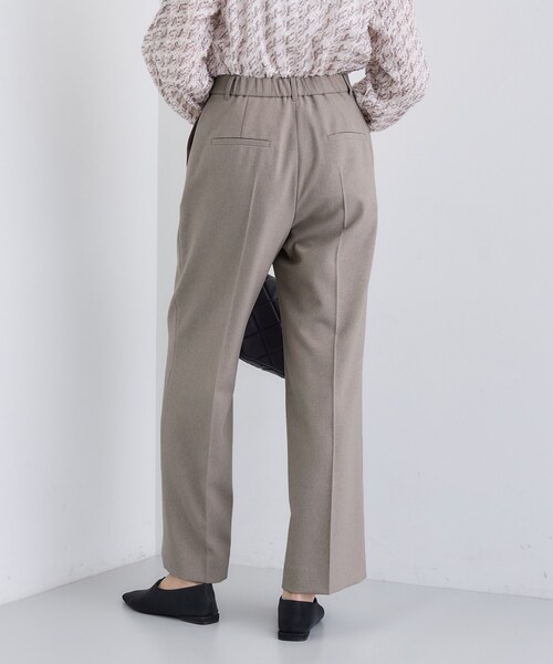 【美品】INDIVI VAI 19 グレージュ パンツスーツ INDIVI（インディヴィ） セレモニースーツ スラックス パンツ 「洗える