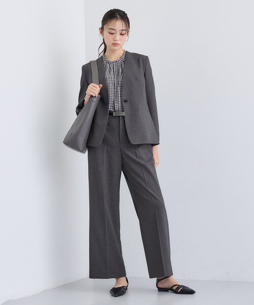 INDIVI（インディヴィ） スラックス パンツ 「洗える／通勤／スーツ