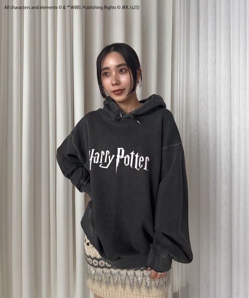 Ameri（アメリ） パーカー Harry Potter PIGMENT HOODIE レディース 