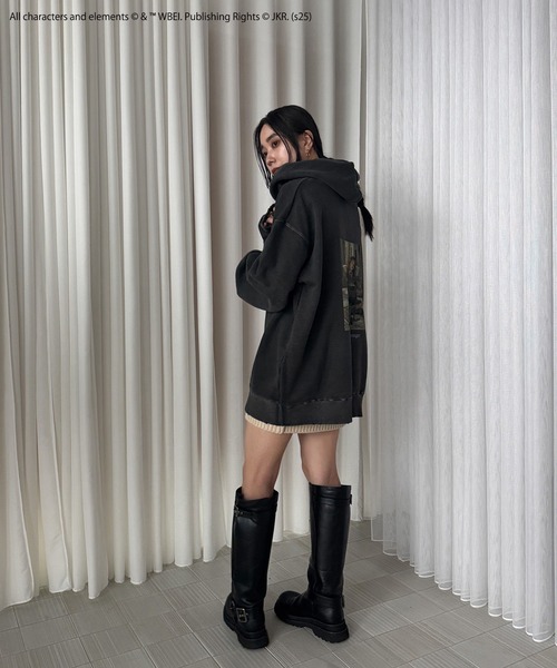 Ameri（アメリ） パーカー Harry Potter PIGMENT HOODIE レディース 