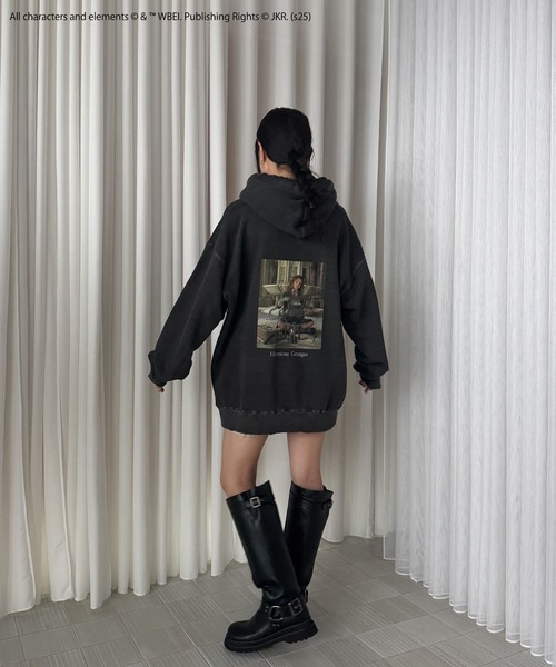 Ameri（アメリ） パーカー Harry Potter PIGMENT HOODIE レディース 