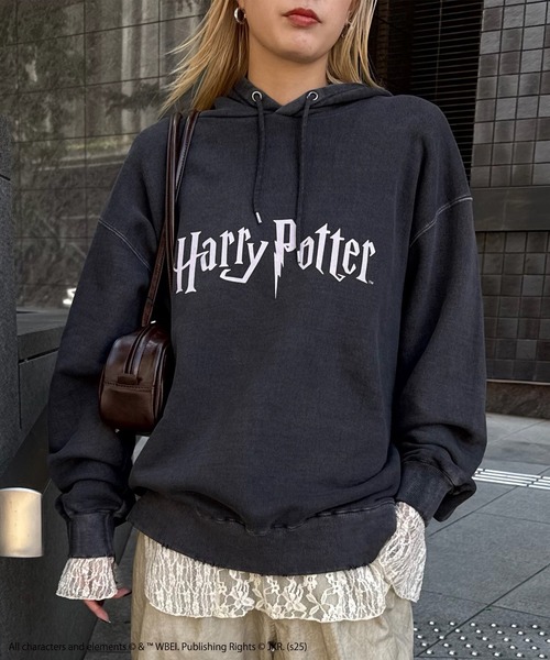 Ameri（アメリ） パーカー Harry Potter PIGMENT HOODIE レディース 