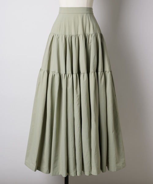 「LA BELLE ETUDE」 フレアスカート FREE ライトグリーン レディース_画像9