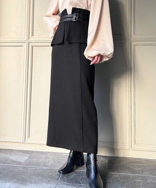 「JUNOAH」 スカート X-LARGE ブラック レディース_画像5