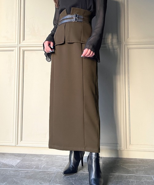 「JUNOAH」 スカート X-LARGE ブラック レディース_画像7