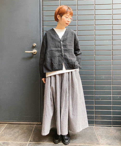 「Brocante」 長袖ブラウス 2 スモークピンク レディース_画像8