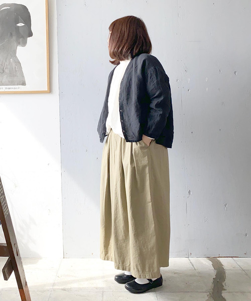 「Brocante」 長袖ブラウス 2 スモークピンク レディース_画像9