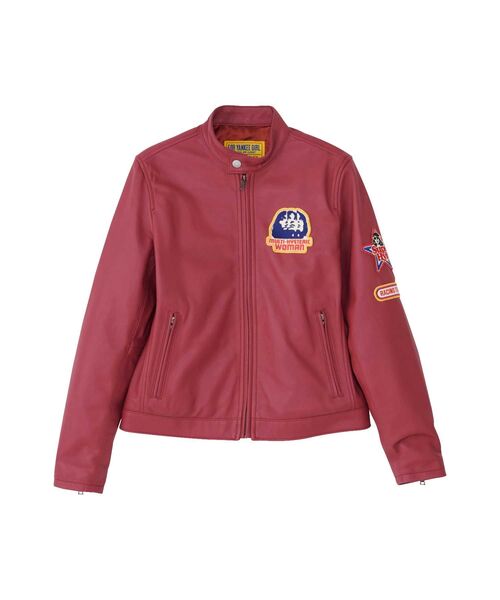 美品　ヒステリックグラマー　小さめサイズ　ジャケット HYSTERIC GLAMOUR（ヒステリックグラマー） レザージャケット SMALL