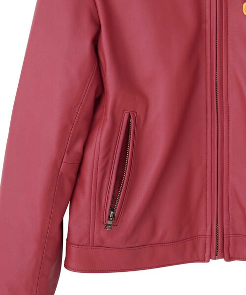 ヒステリックグラマー レザージャケット レディースFREEサイズ ヒステリックグラマーレオパードパーカー-ラムレザー レザージャケット